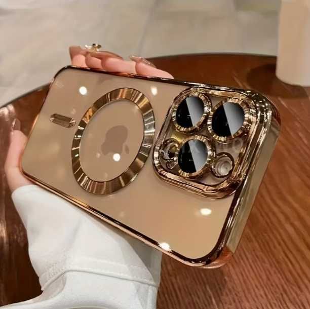 Husa transparenta Luxury Magnetic Wireless Charging iPhone