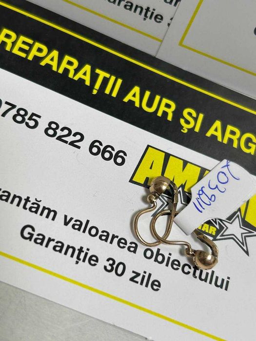 cercei aur 1.12gr 14k (m2) staramanet
