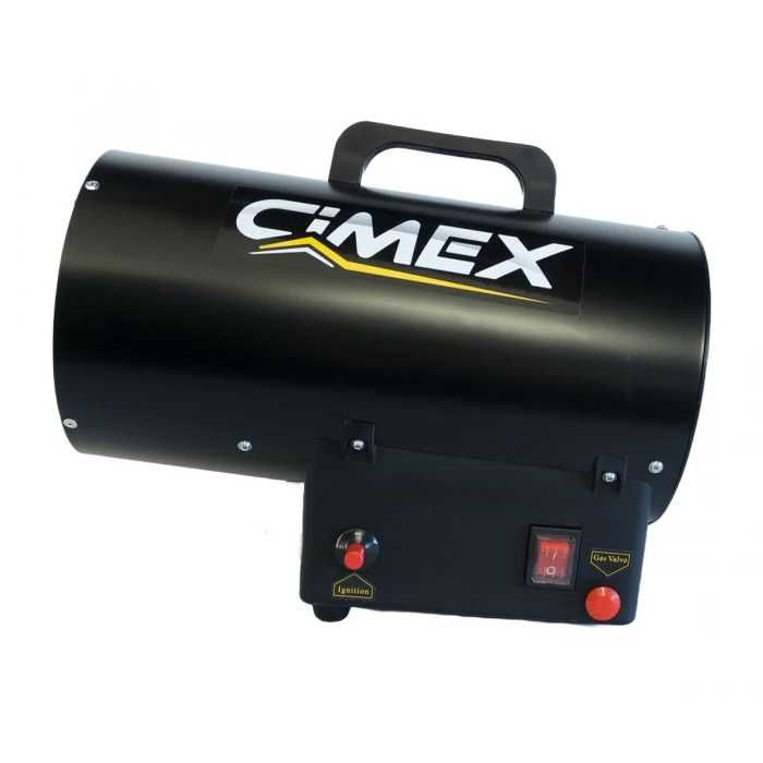 Газов калорифер 15.0kW, CIMEX LPG15 с включен редуцир вентил и маркуч