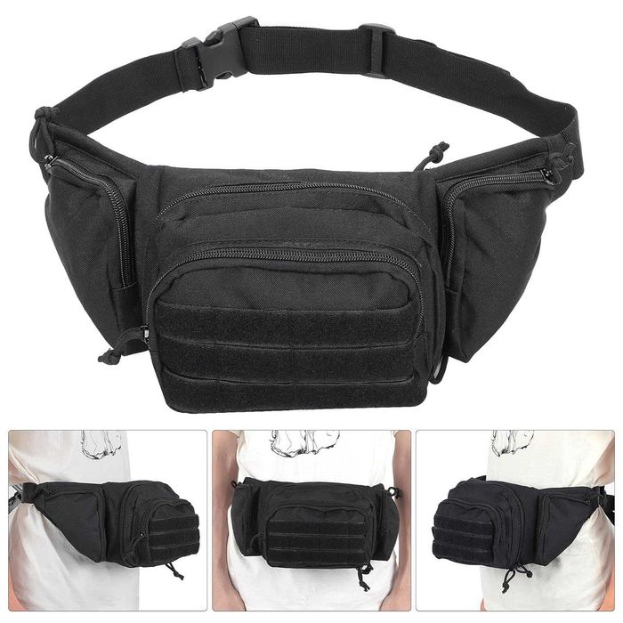 Мъжка чанта за кръст тактическа военна с 5 джоба - водоустойчива