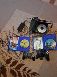 Playstation 2 с два контролера