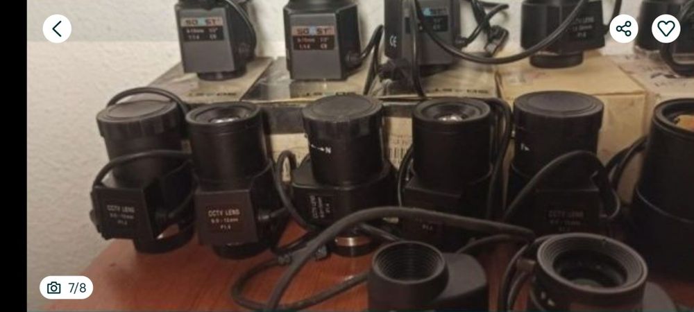 Obiective camere supraveghere CCTV , fix , manual și autoiris