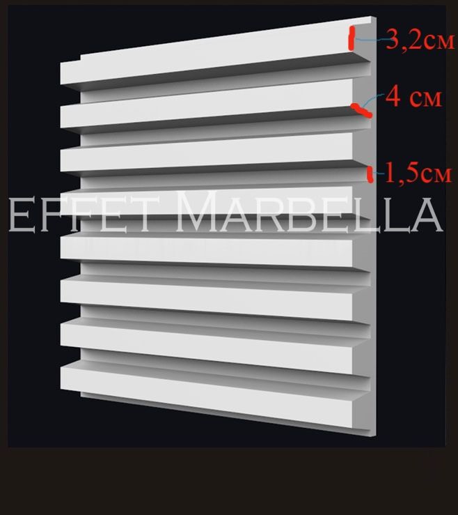 Декоративни 3D панели - 3д гипсови панели, облицовки за стени