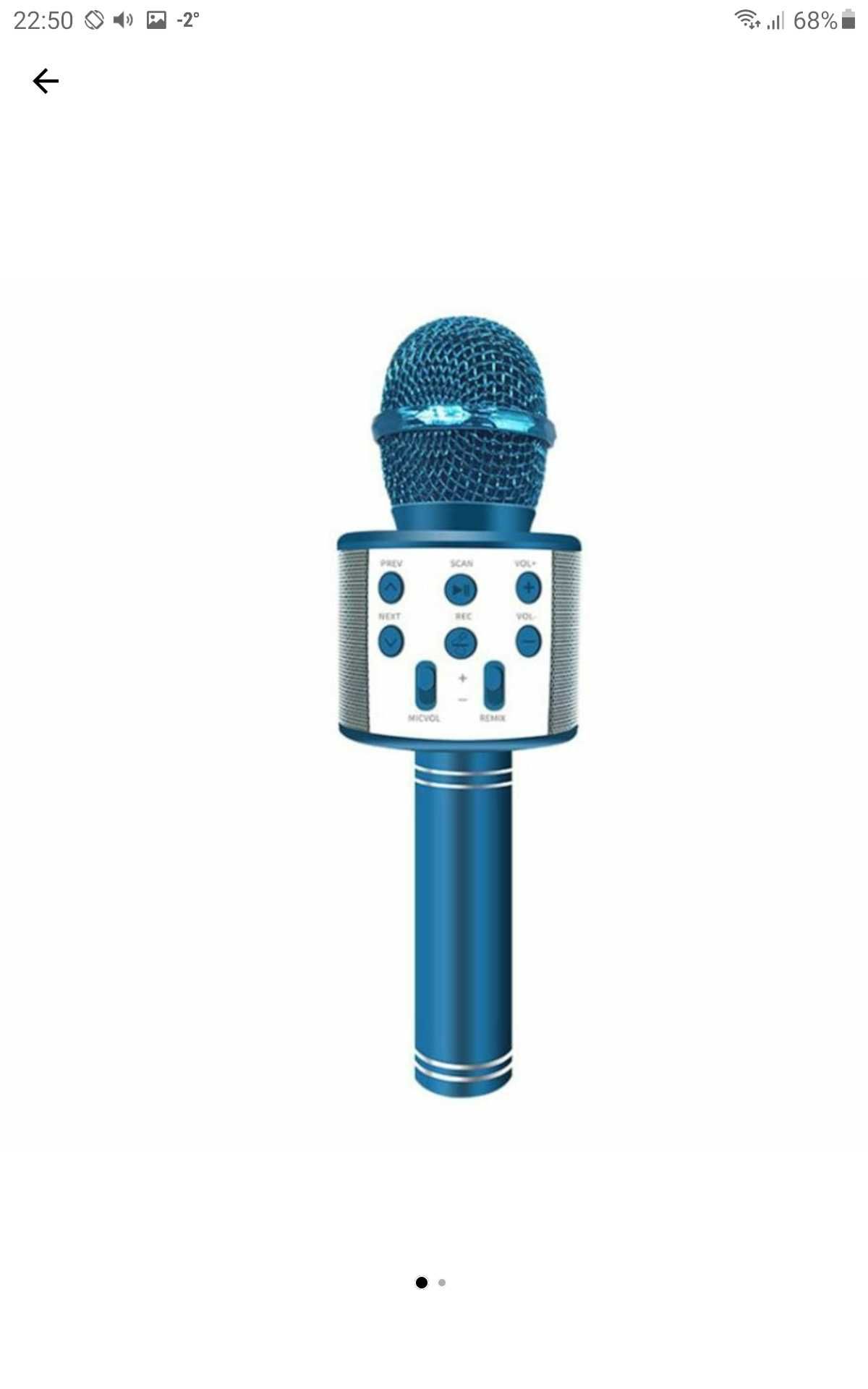 Microfon Karaoke cu Bluetooth si boxa încorporata,nou