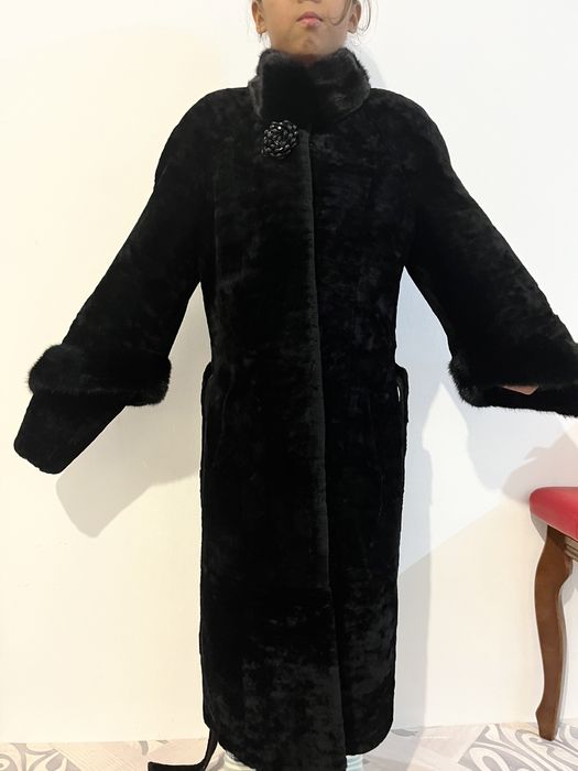 Шуба мутон натур., рукава съемные