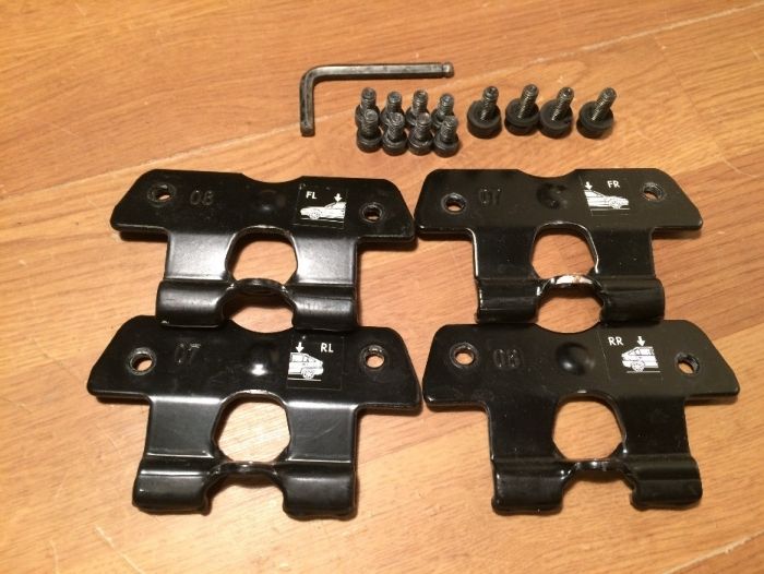 Компоненти Thule, fit kit, китове за flush rail напречни греди