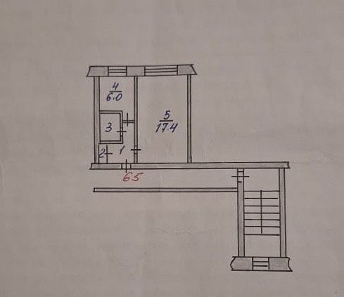 1-комнатная квартира в районе ДК «Строитель»