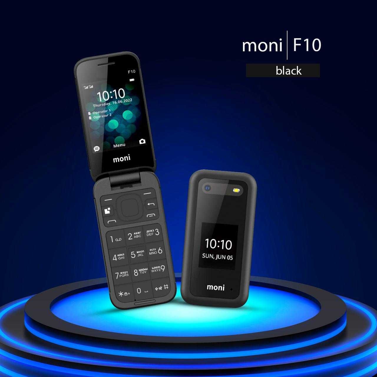 Телефон MONI F10 black/blue Telefon yangi