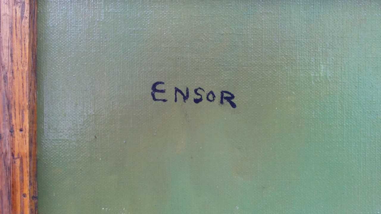 Tablou vechi - comandor marina - semnat Ensor