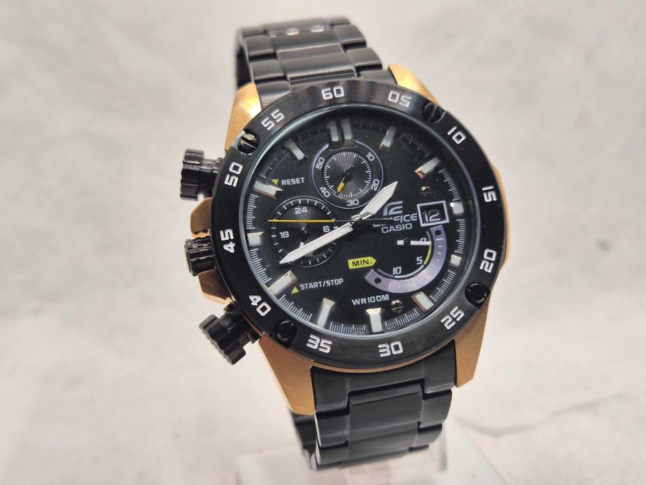 Ceas Sport Casio Edifice EFR 558 gold-b ,Black friday NOU, Garantie