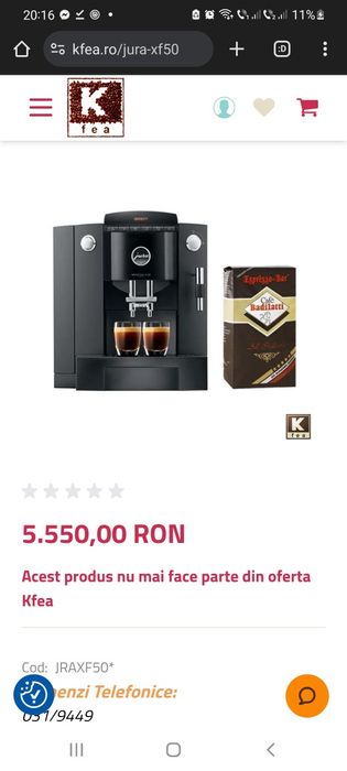 Espressor Jura impressa xf50 DEFECT expresor aparat cafea