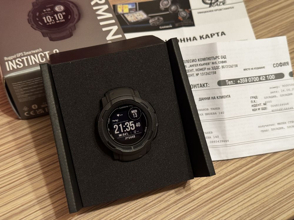 Смарт часовник Garmin Instinct 2, 45 mm, Silicone strap, Graphite
