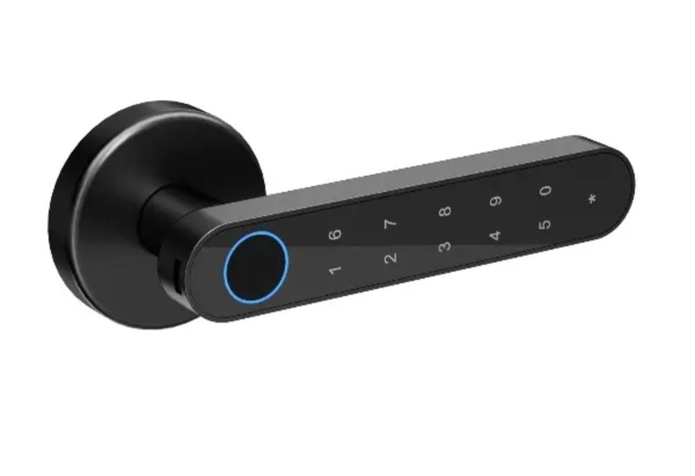 Maner smart cu amprenta, cod PIN, bluetooth și cheie, universal