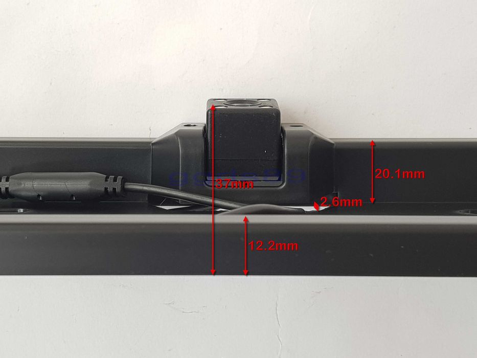 12V Стойка регистрационен номер камера задно виждане 547х140мм IP68