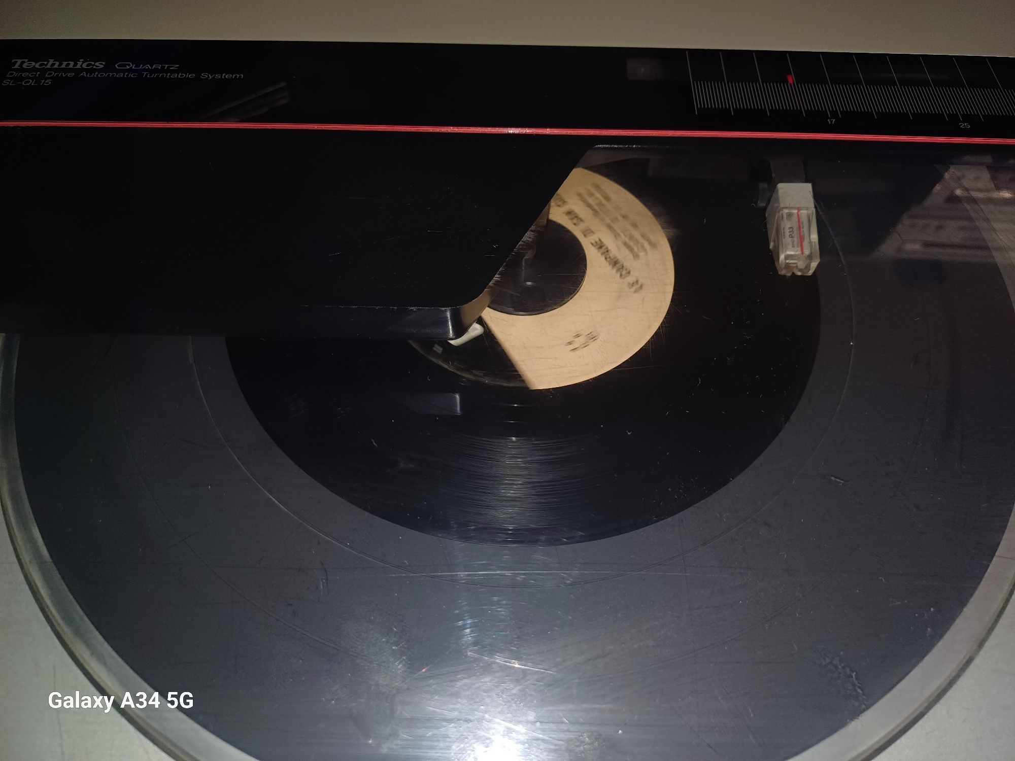 Technics sl QL15 Quartz   pick-up automat linear cu scanare disc