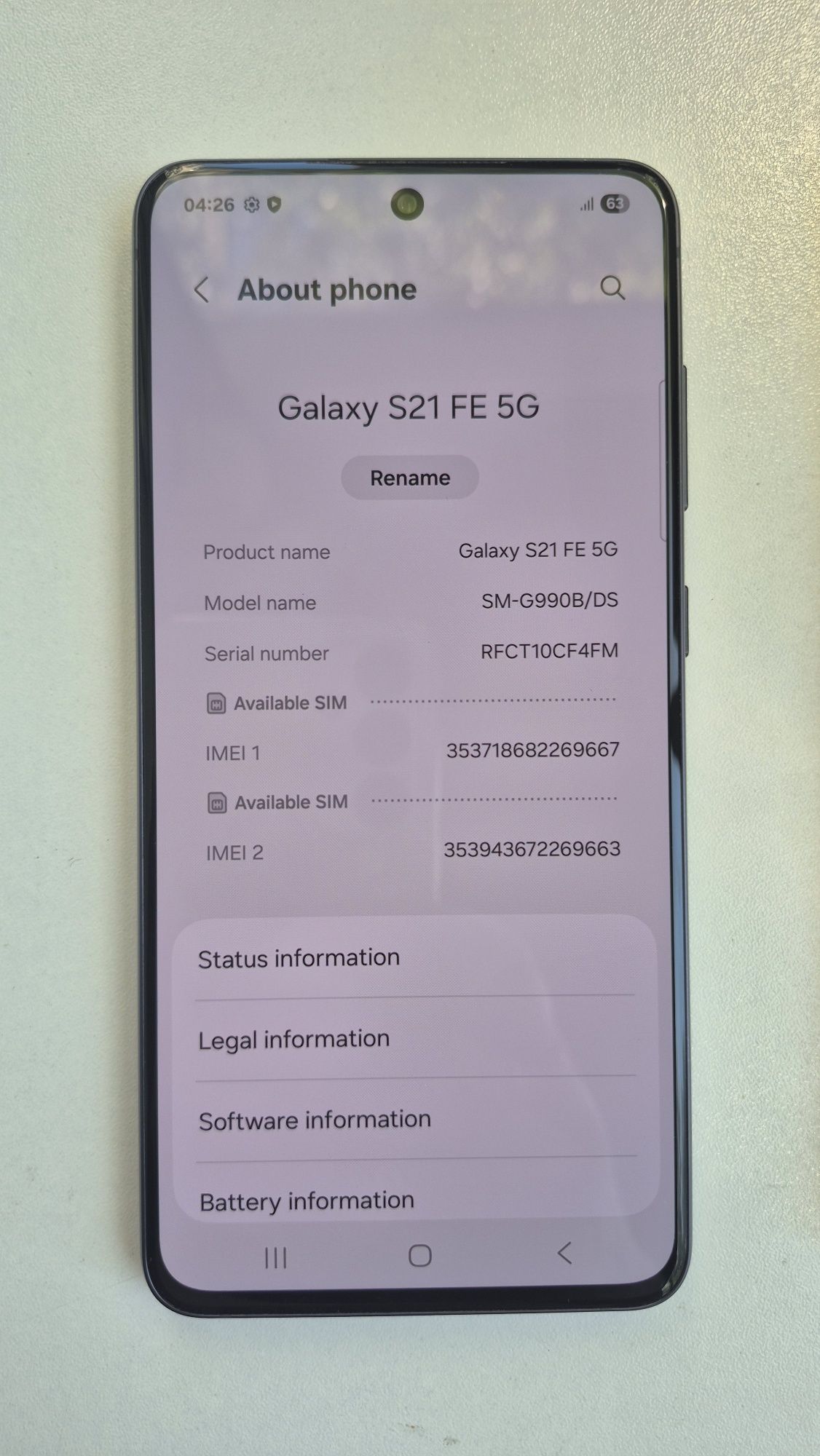 Samsung S21 FE 5G