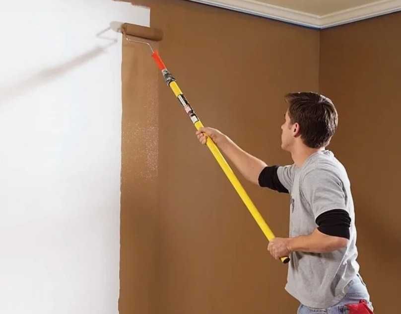 Покраска стен, косметический ремонт, левкас