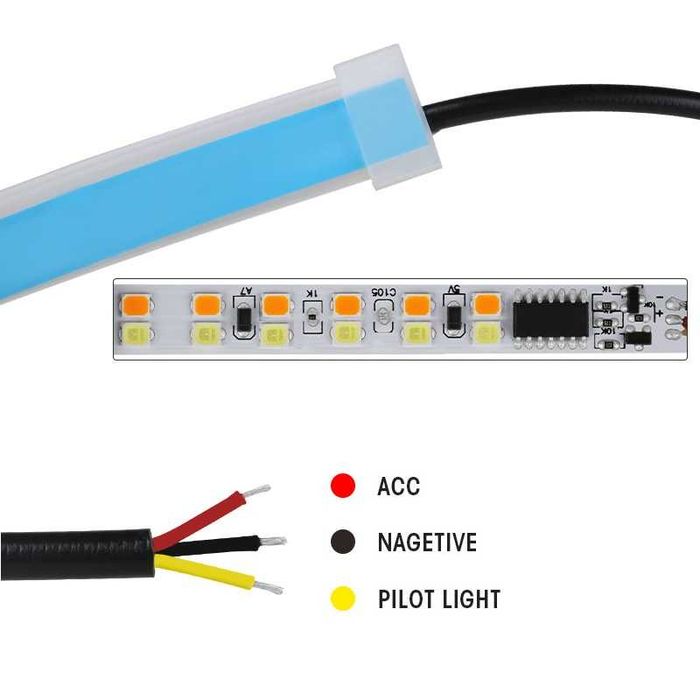 Set banda LED flexibila DAYLIGHT 60 cm - 12V