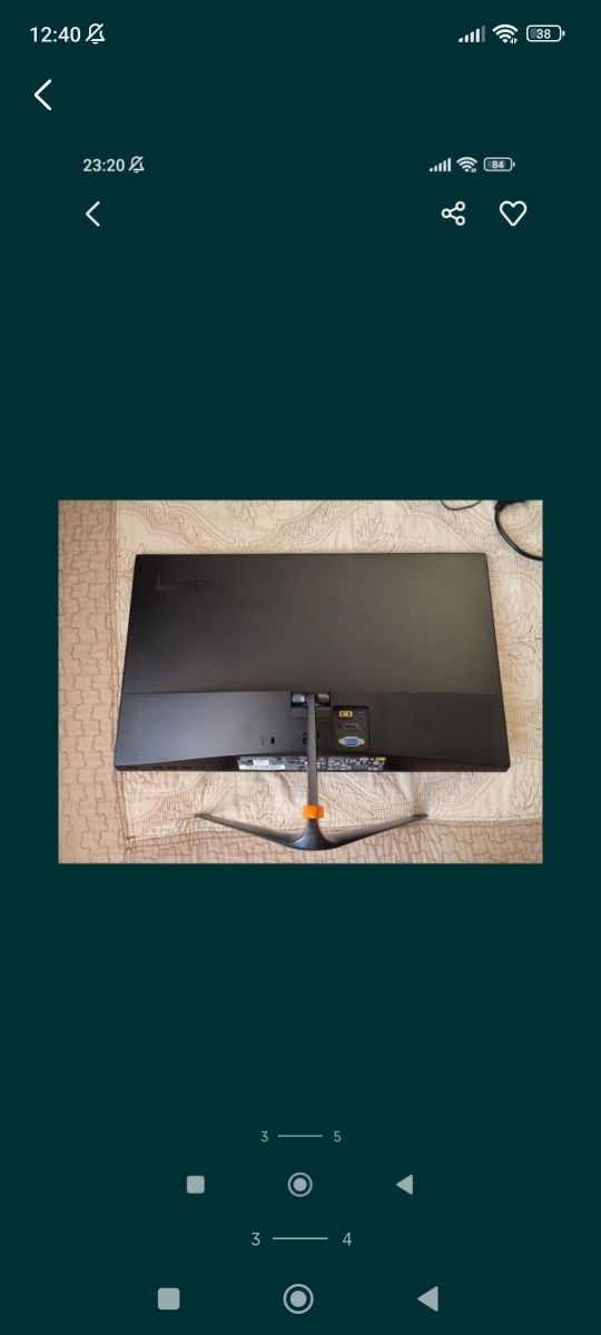 Monitor 75hz Lenovo WLED OPS 21.5"