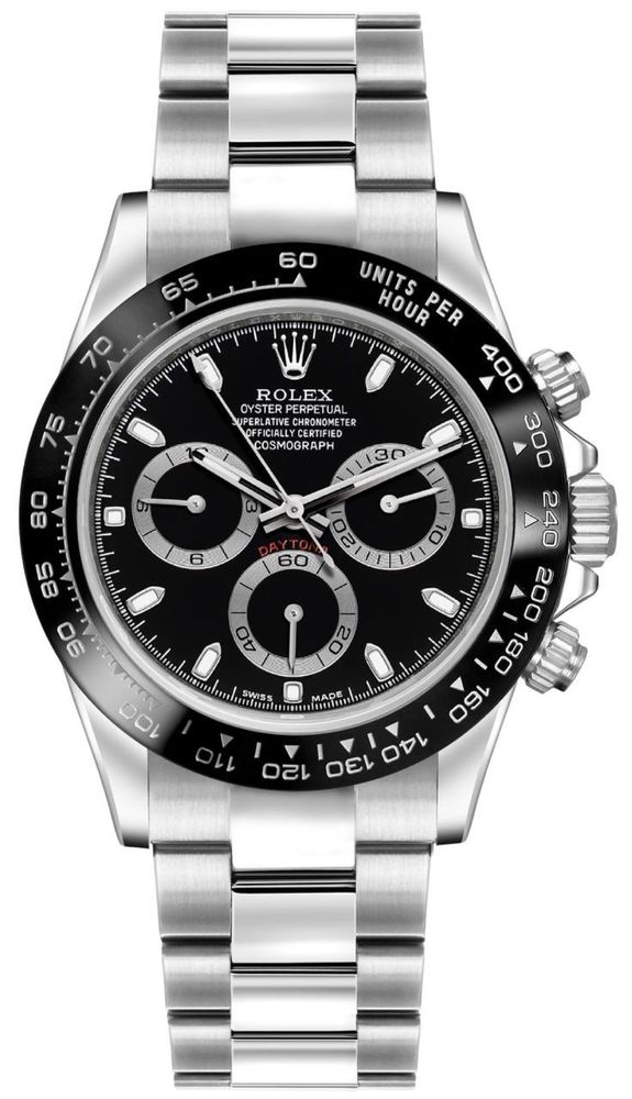 Часовник Rolex Cosmograph Daytona Ceramic Black Dial Stainless Steel