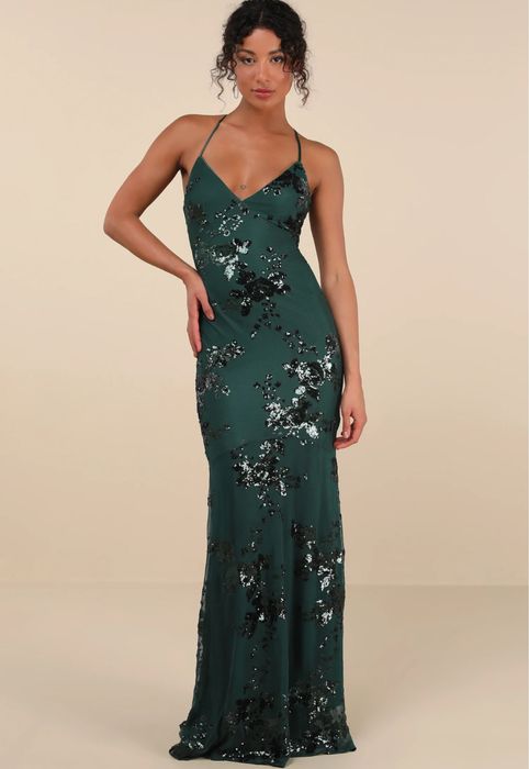 Официална бляскава рокля - чисто нова, S