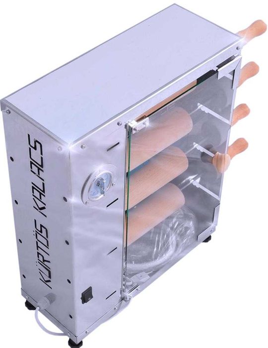 Cuptor kurtos kalacs inox, 4 forme lemn, nou – de vânzare