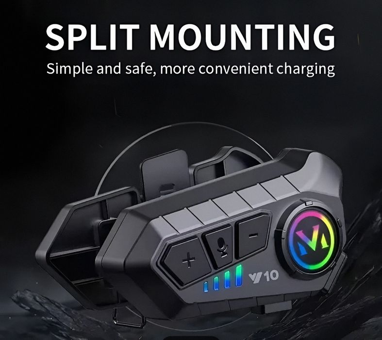 Intercomunicare Bluetooth V10 pentru motocicletă și scuter