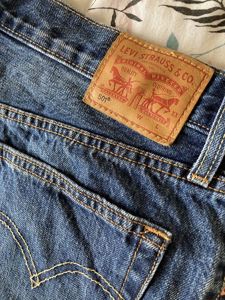 Къси дънкови панталони Levi’s 501