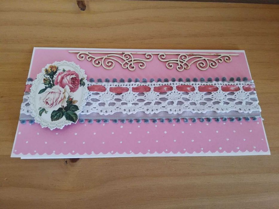 Картички с цветя РЪЧНА изработка