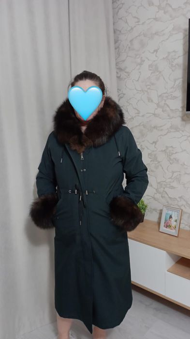 Парка с натуральным мехом