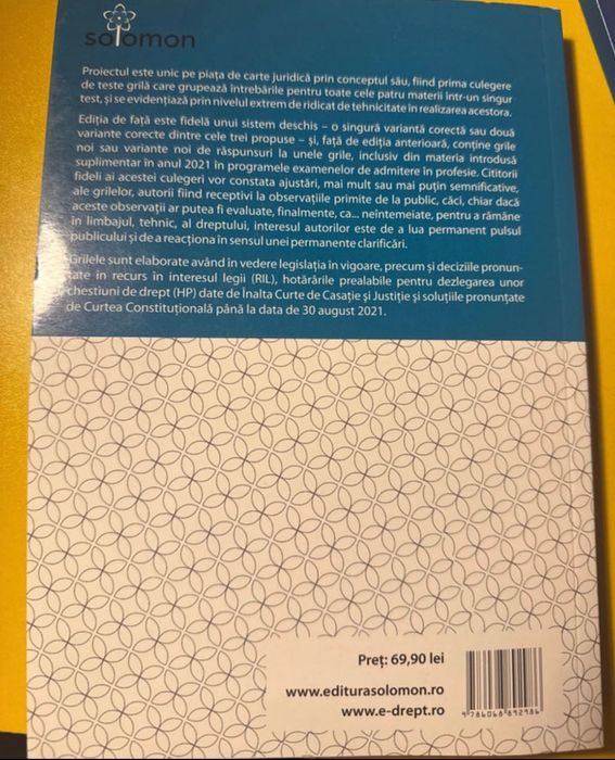 Teste grile recapitulative Drept