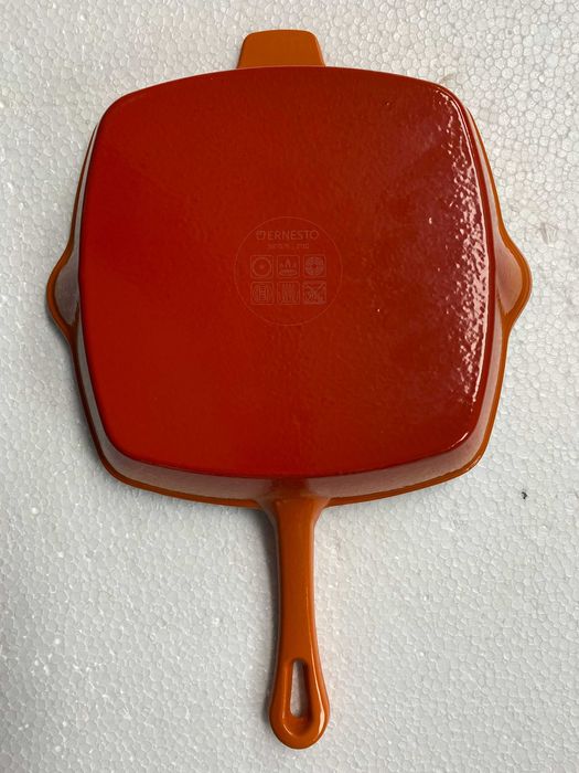 Tigaie gratar din fonta ERNESTO, 24,5 x 24,5 cm