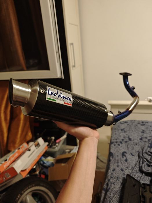 Evacuare Sport Scuter GY6 125 Completă Leo Vince GP Corsa CARBON