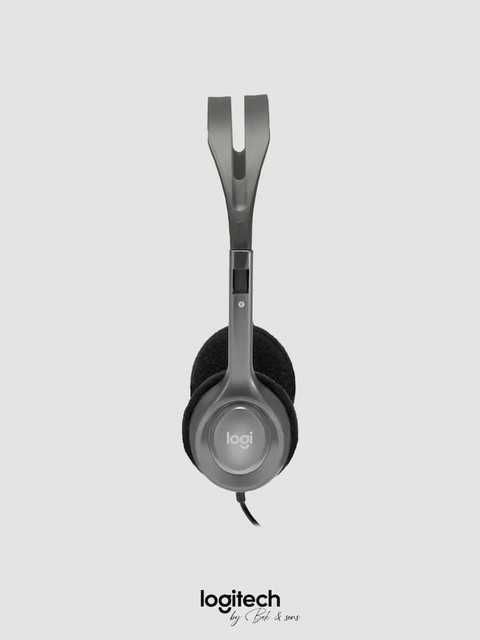 Logitech H110 стерео-наушники 3.5 мм шумоподавление. Есть доставка