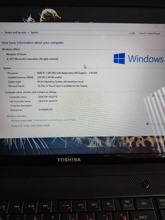 Toshiba Satellite C850D-119