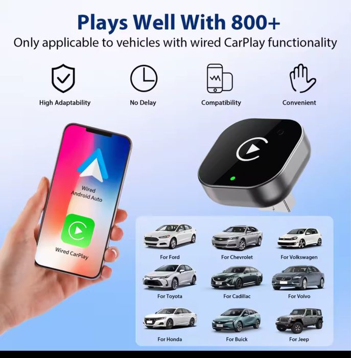 wireless адаптер за кола за CarPlay