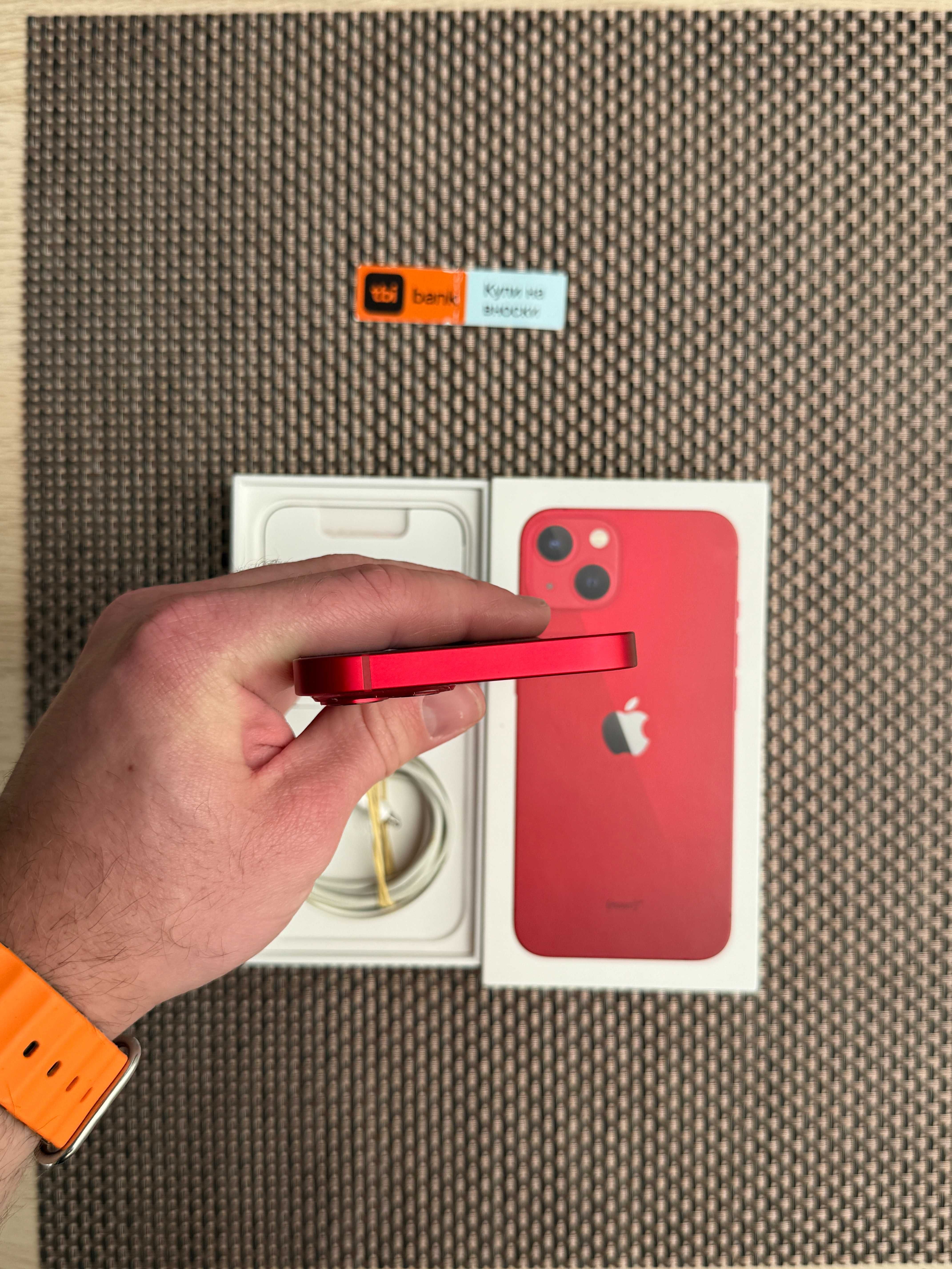 КАТО НОВ! 256гб! iphone 13 * Лизинг от 23лв/м изплащане / red червен