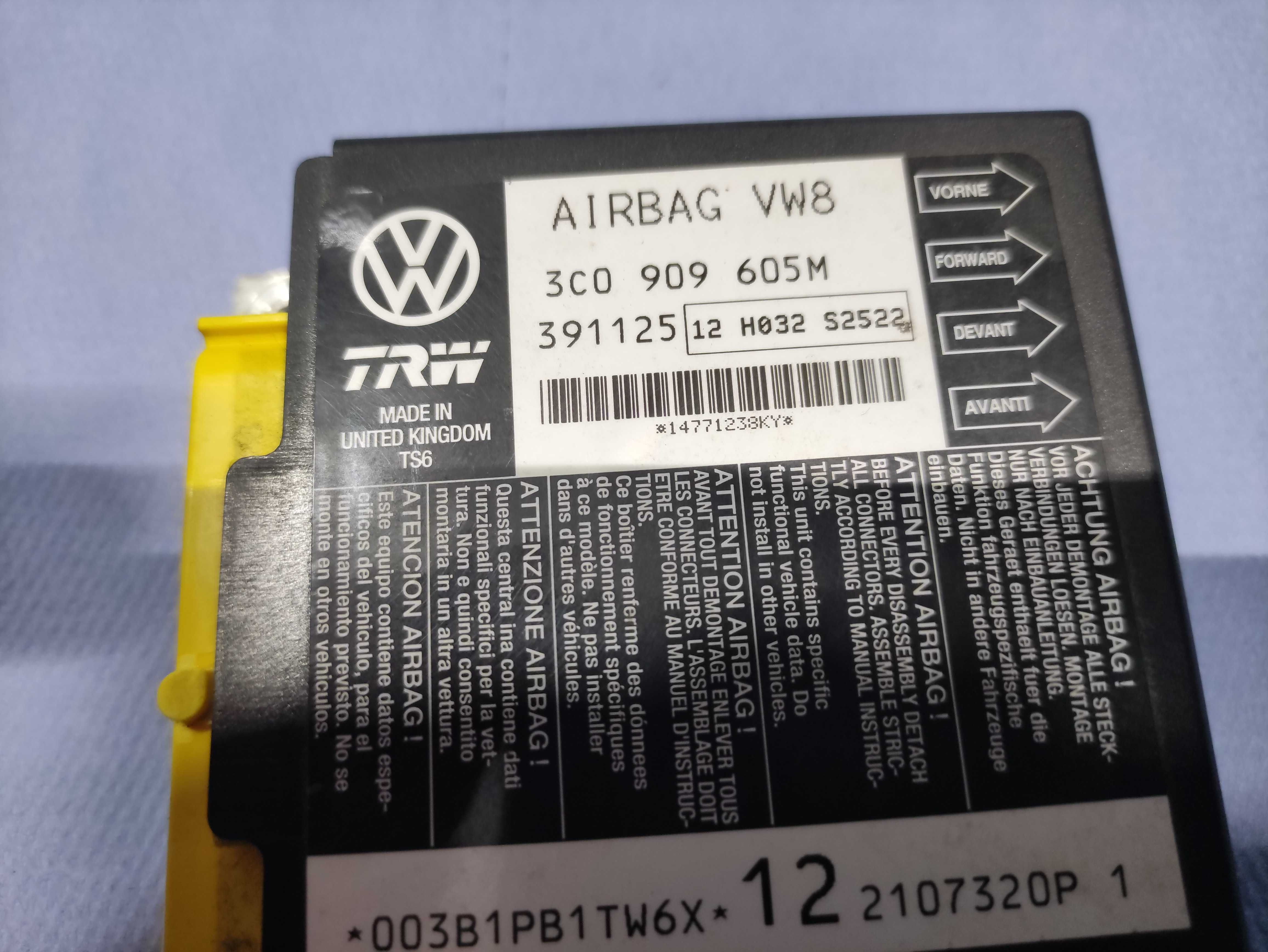 Calculator airbag volkswagen vw passat b6 cod 3c0909605m