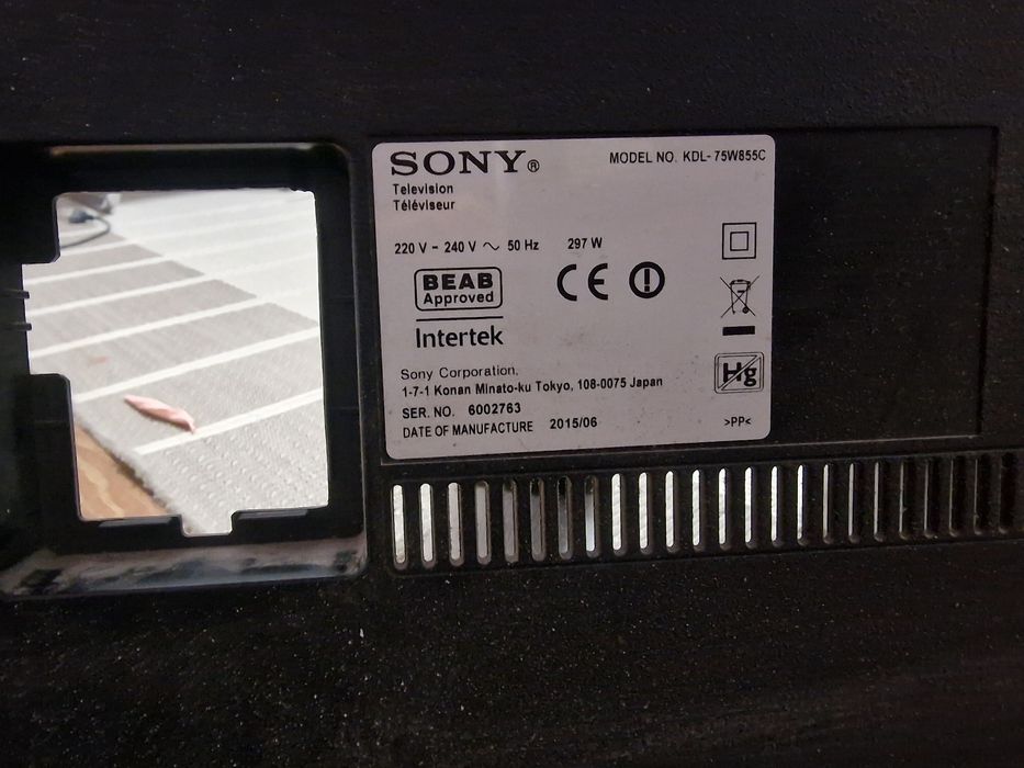 Dezmembrez Sony Bravia KDL 75w855c