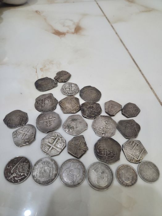 Monezi argint vechi spaniole