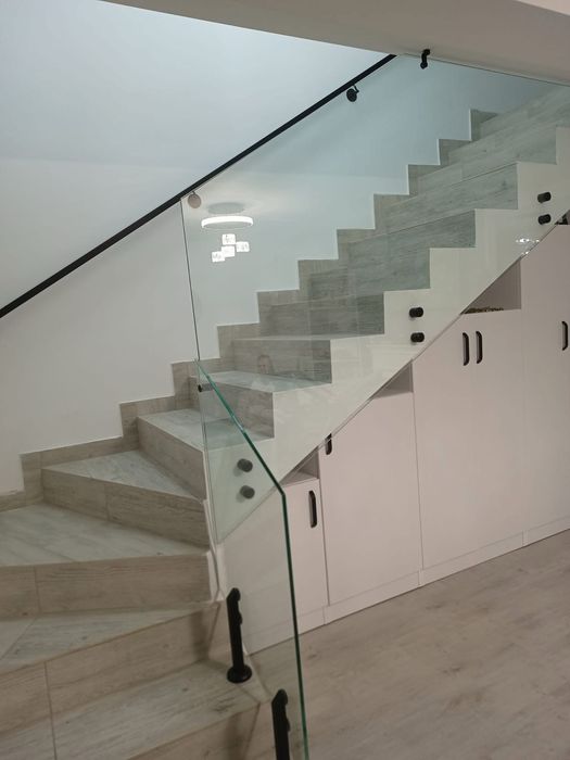 Balustrade din sticla si inox