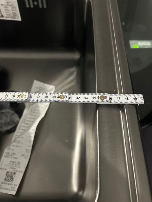 Нова Черна мивка за вграждане със сифон