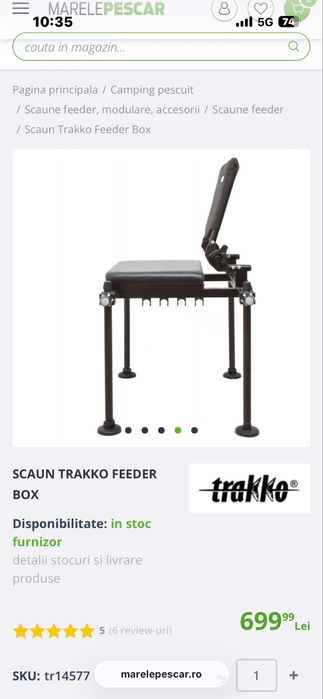 Scaun feeder trakko