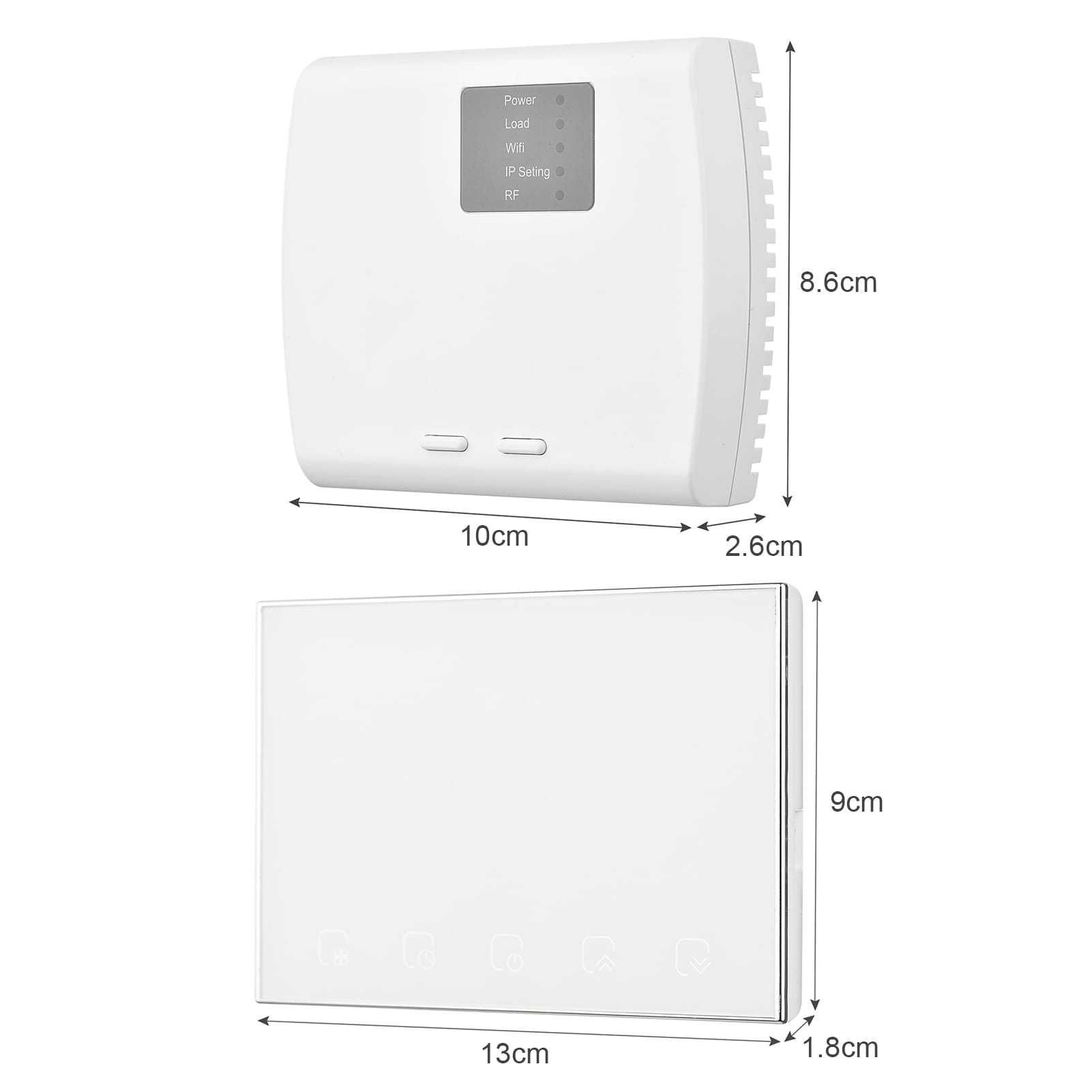 Termostat smart centrala gaz WiFi TUYA(fara fir) culoare alb sau negru