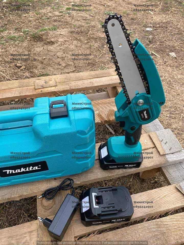 Акумулаторна кастрачка MAKITA 24V Макита резачка 15см. шина 2 БАТЕРИИ