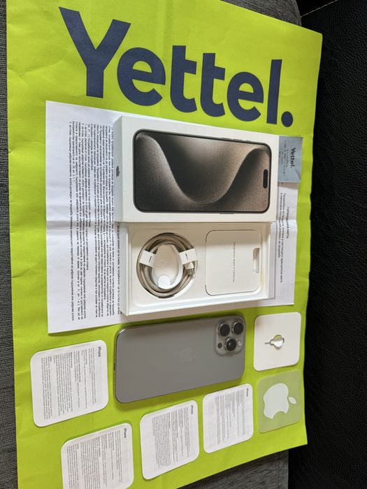 КАТО НОВ 256GB iPhone 15 Pro Max Yettel Гаранция 2026г. Natural