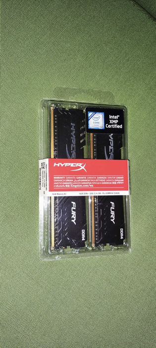 Memorie HyperX Fury Black 16GB (2x8GB), DDR4, 3200MHz, CL16, 1.35V