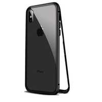 Husa Apple iPhone X Magnetica 360 grade Black, MyStyle + folie sticla