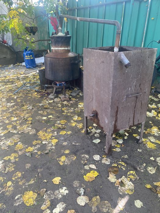 Vand cazan de tuica din cupru de 120 l