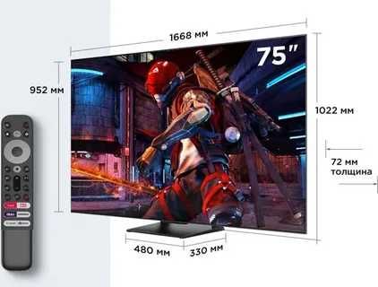 Телевизор TCL 65C745 4K QLED Google TV 2025 new